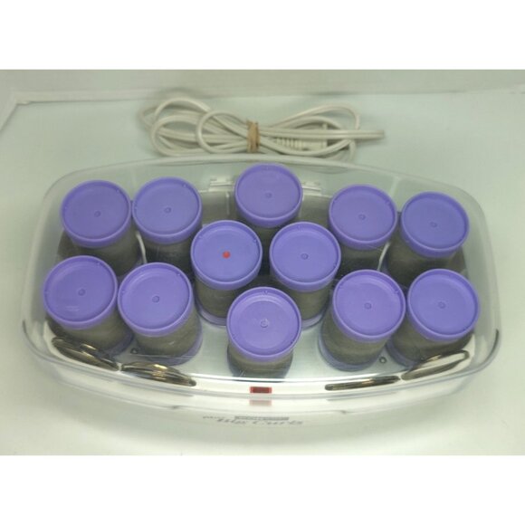 Conair More Big Curls Hot Curlers Jumbo Rollers with Clips Tested Model CHV12N - Picture 3 of 16